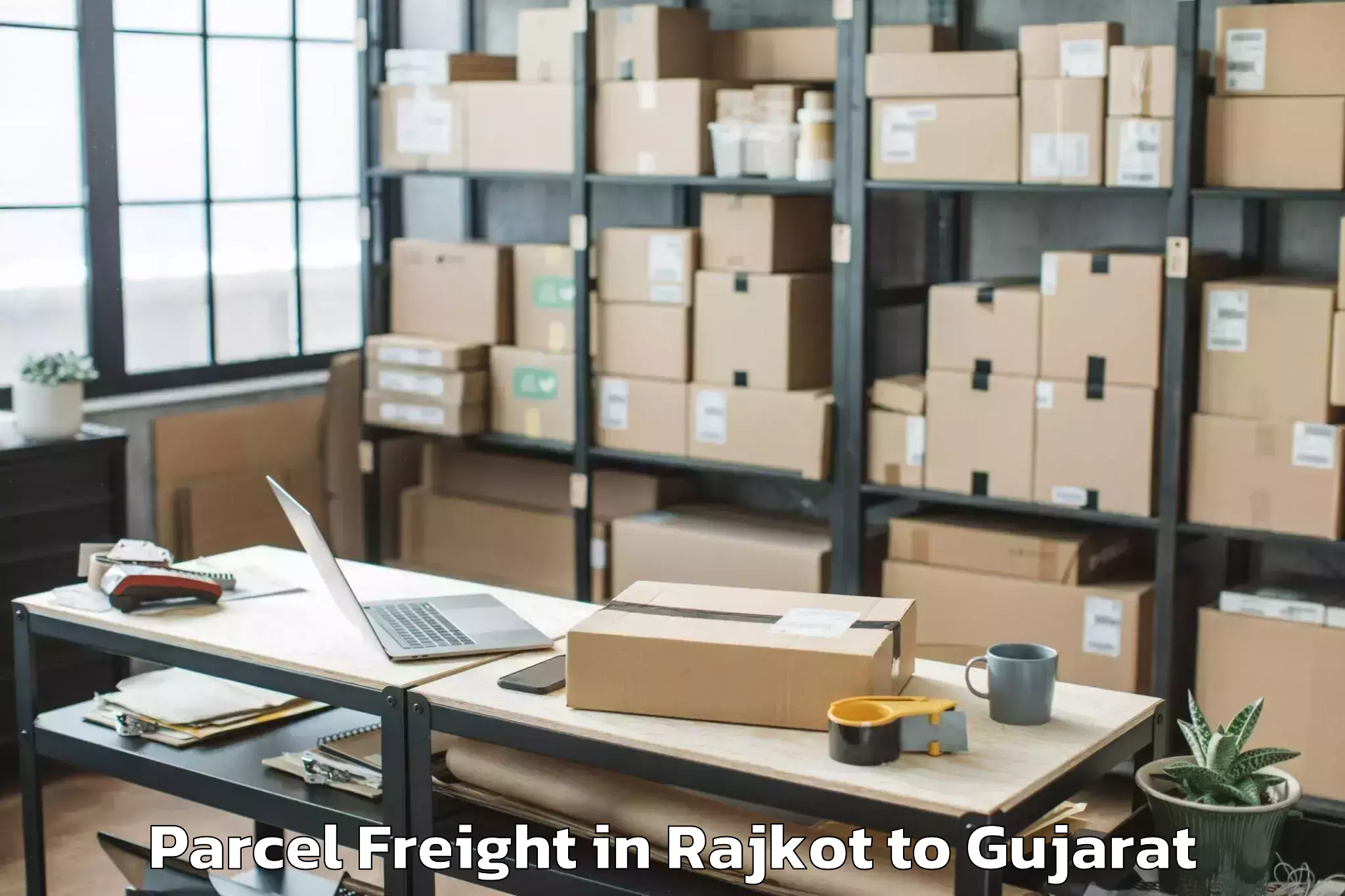 Hassle-Free Rajkot to Shri Govind Guru University Go Parcel Freight